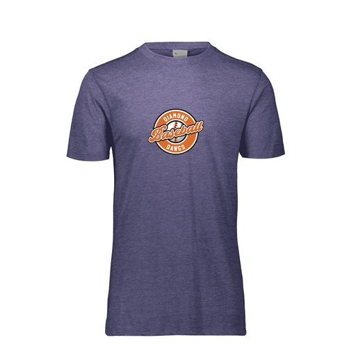 [FTSCUBNV-YS-LOGO2] Decker Youth Tri-Blend T-Shirt - Short Sleeve (Youth S, Navy, Logo 2)
