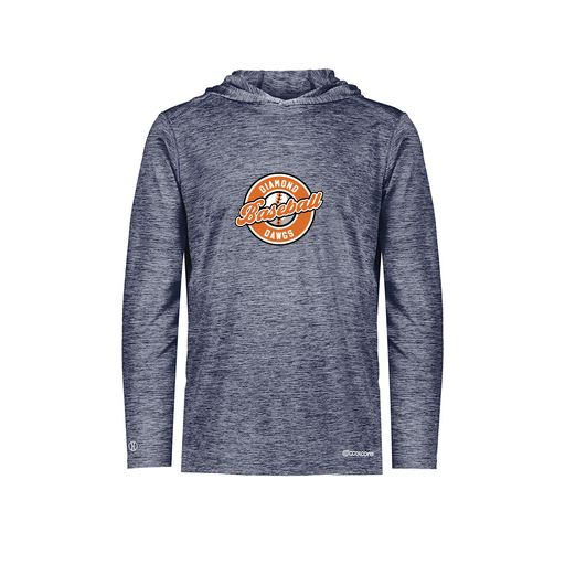 [FOLHCGNV-AS-LOGO2] Decker Men's Charge Hoodie (Adult S, Navy, Logo 2)