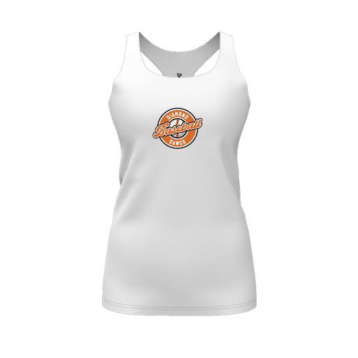[FT0TRBWH-FYS-LOGO2] Decker Racerback Tank Top (Female Youth S, White, Logo 2)