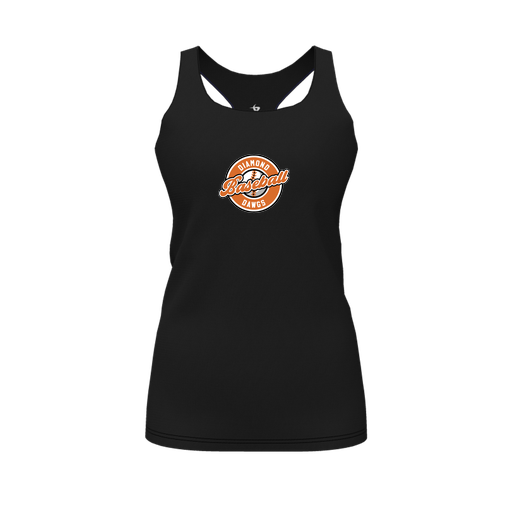 [FT0TRBBK-FYS-LOGO2] Decker Racerback Tank Top (Female Youth S, Black, Logo 2)