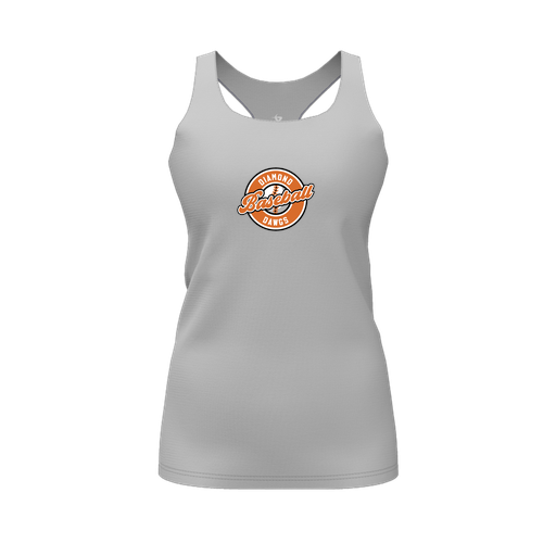 [FT0TRBGY-FYS-LOGO2] Decker Racerback Tank Top (Female Youth S, Gray, Logo 2)