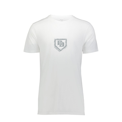 [FTSCUBWH-AS-LOGO3] Decker Men's Tri-Blend T-Shirt - Short Sleeve (Adult S, White, Logo 3)