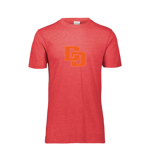 [FTSCUBRD-AS-LOGO1] Decker Men's Tri-Blend T-Shirt - Short Sleeve (Adult S, Red, Logo 1)