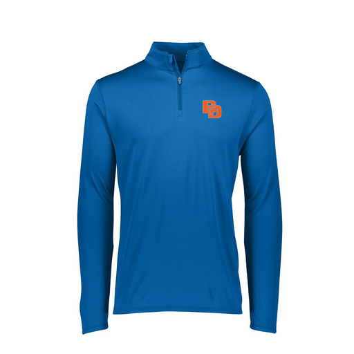 [FTLQFLRY-FAXS-LOGO1] Ladies Flex-Lite 1/4 Zip Shirt (Female Adult XS, Royal, Logo 1)