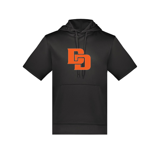 [6871.080.S-LOGO1] Men's Dri Fit Short Sleeve Hoodie (Adult S, Black, Logo 1)
