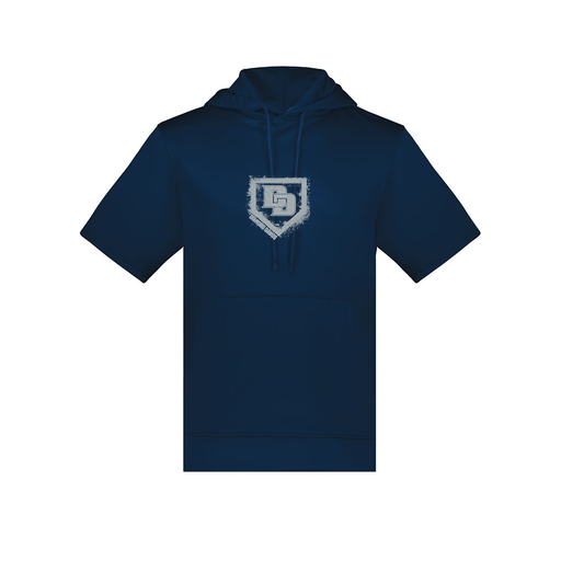 [6871.065.S-LOGO3] Men's Dri Fit Short Sleeve Hoodie (Adult S, Navy, Logo 3)