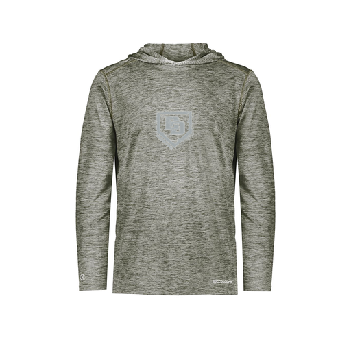 [FOLHCGGY-AS-LOGO3] Decker Men's Charge Hoodie (Adult S, Gray, Logo 3)