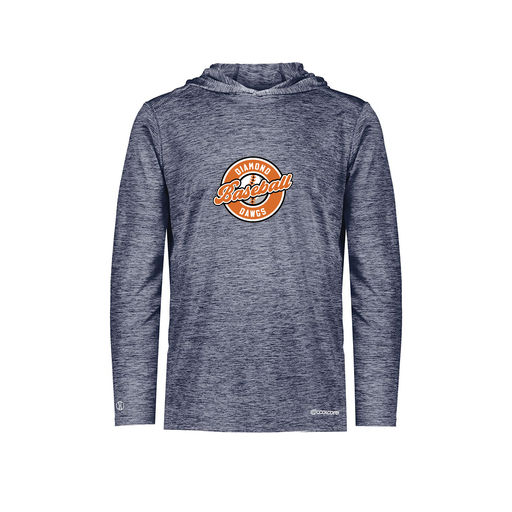 [FOLHCGNV-YS-LOGO2] Decker Youth Charge Hoodie (Youth S, Navy, Logo 2)