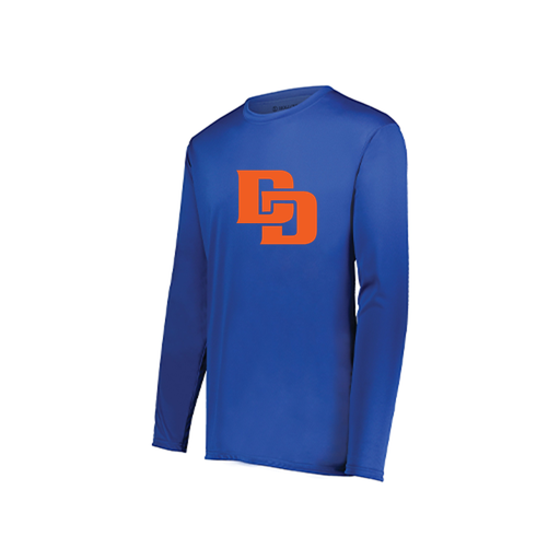 [222822.060.XS-LOGO1] Men's LS Smooth Sport Shirt (Adult XS, Royal, Logo 1)