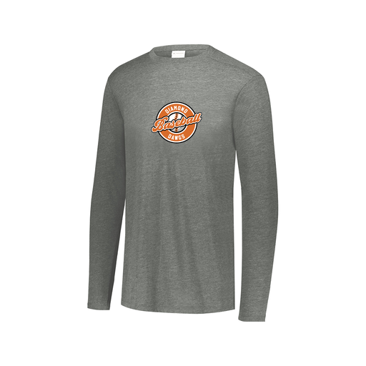 [FTLCUBGY-AXS-LOGO2] Decker Men's Tri-Blend T-Shirt - Long Sleeve (Adult XS, Gray, Logo 2)